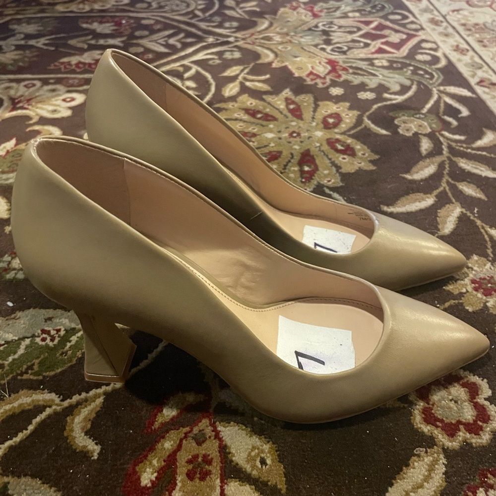 Vince Camuto high heels. Tan, used condition please see all pictures.No Box.